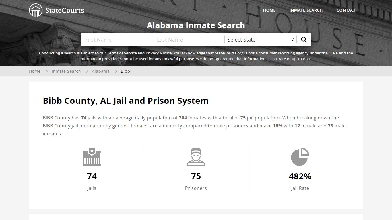 Bibb County, AL Inmate Search - StateCourts